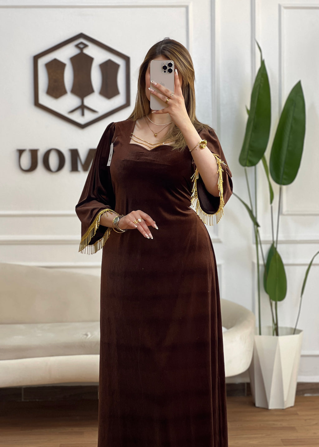 Robe-IMMOU- Marron
