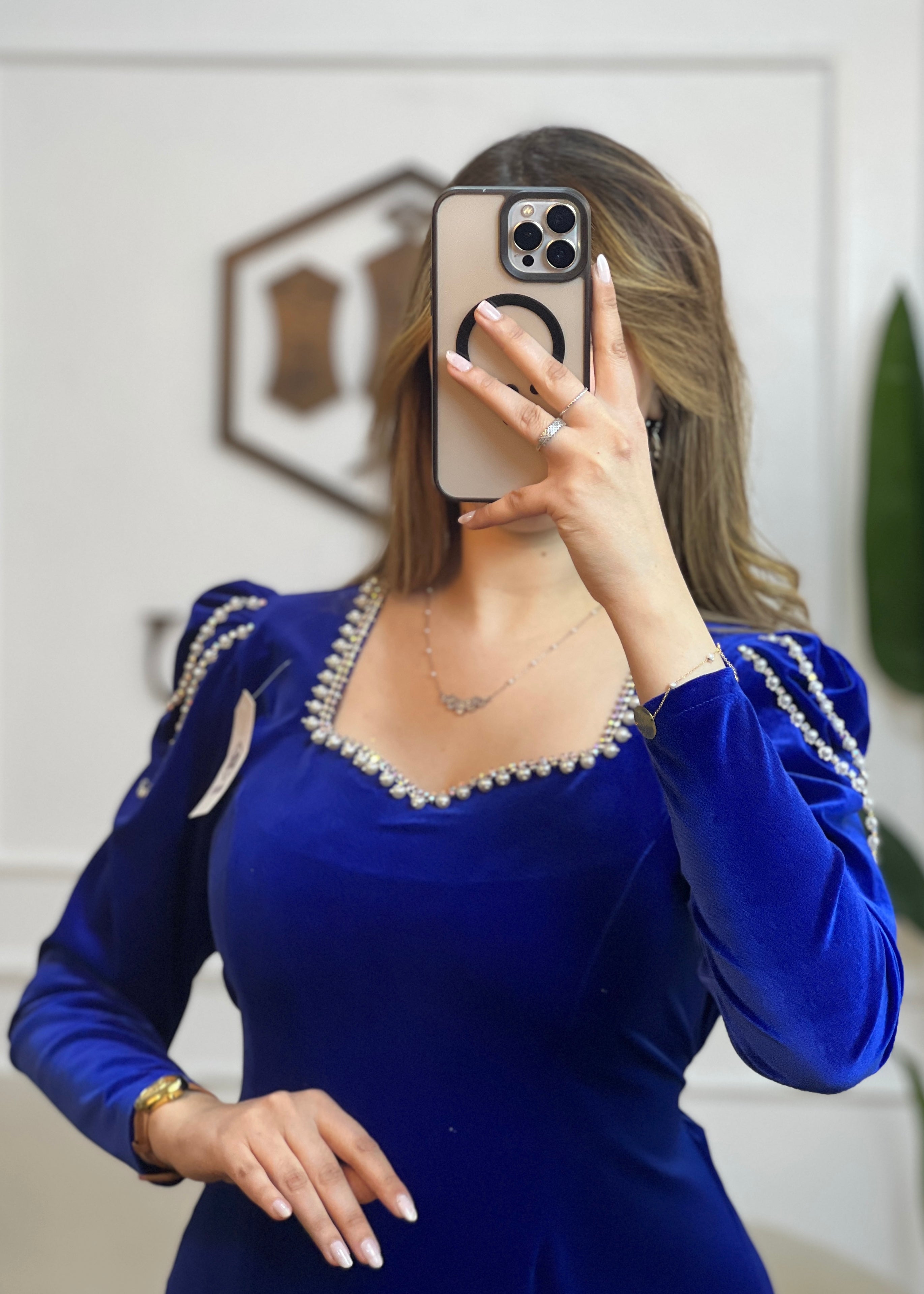 Robe-Malak- Bleu roi