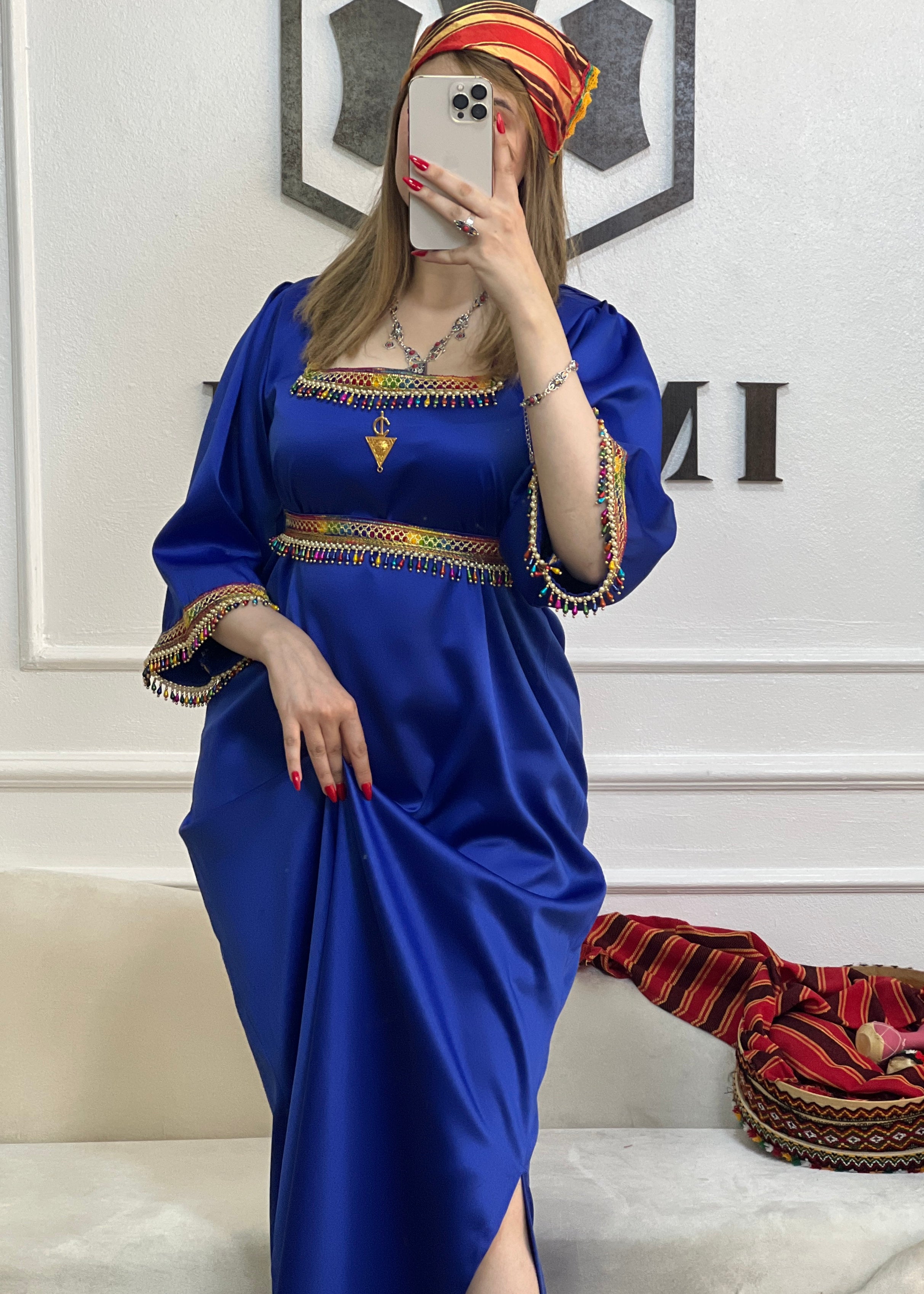 Robe-Manissa-Bleu roi