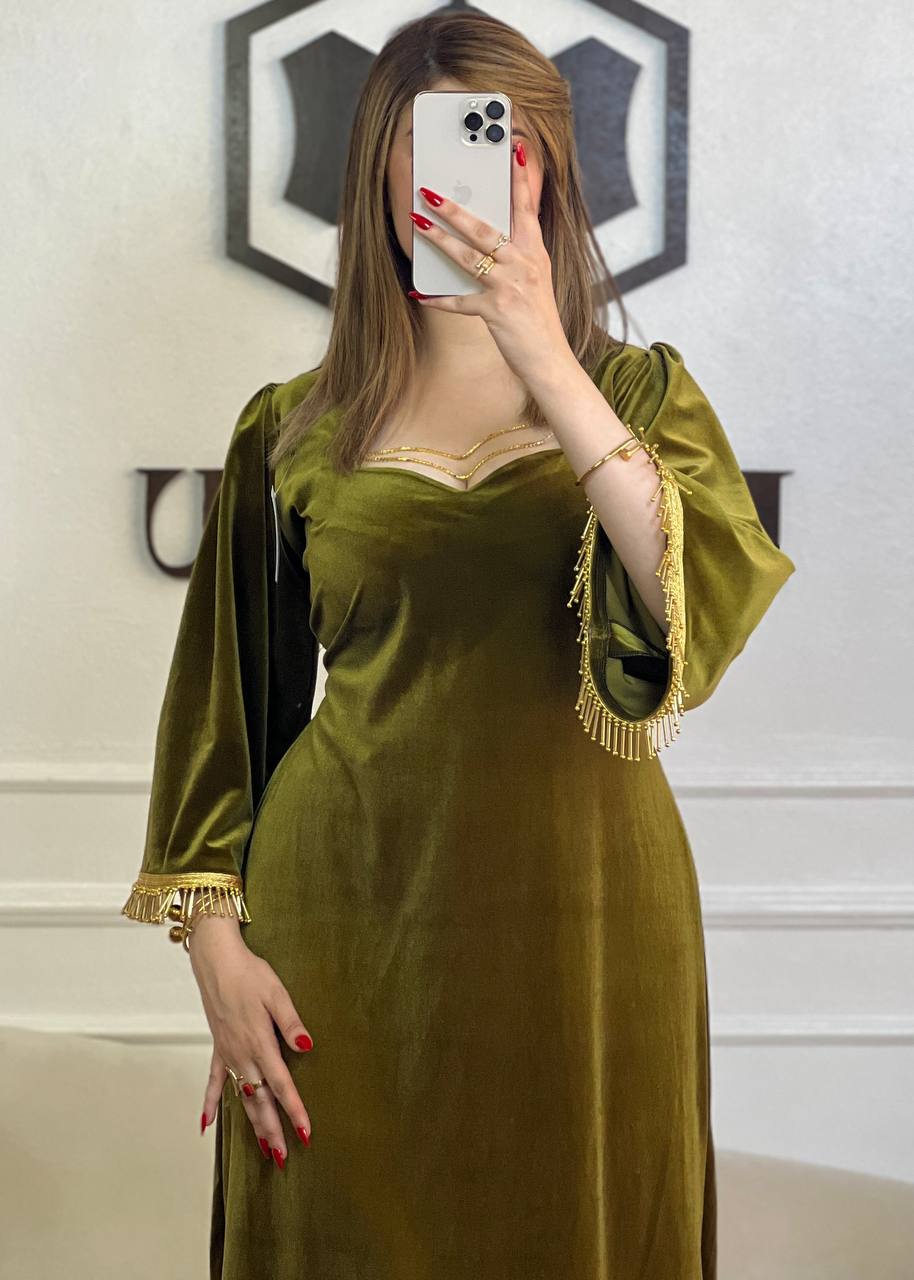 ROBE -IMMOU- Vert olive