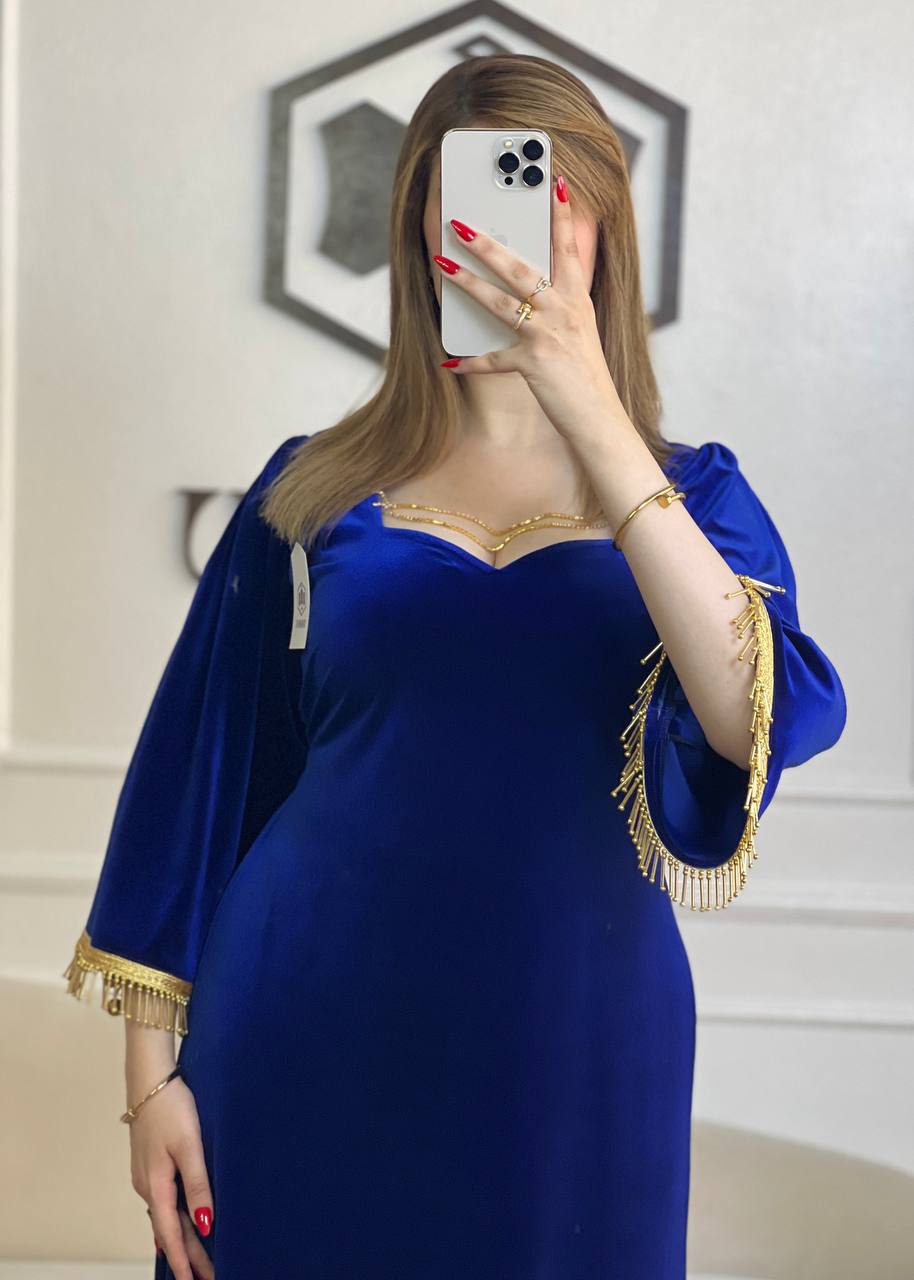 ROBE -IMMOU- Bleu roi